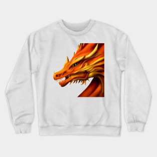 Orange Chinese Dragon Crewneck Sweatshirt